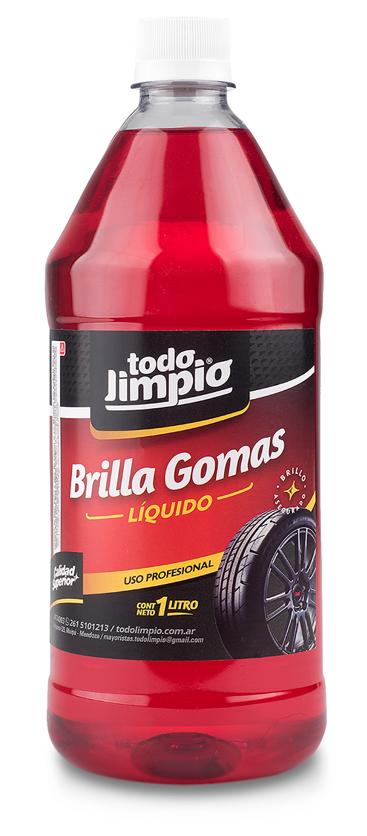 Brillagomas y vinílicos líquido para uso profesional x 1 litro
