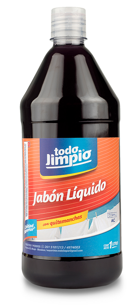 Jabón líquido para ropa ultra perfumado c/ quitamanchas AC x 1 litro
