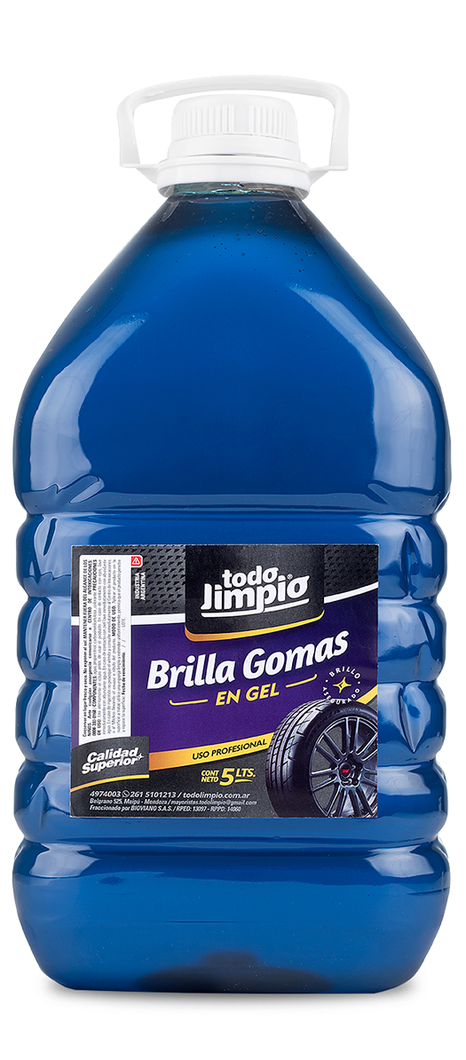 Brillagomas y vinílicos en gel para uso profesional x 5 litros