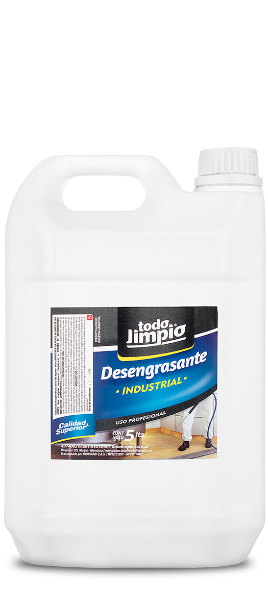 Desengrasante industrial para todo tipo de grasas x 5 litros