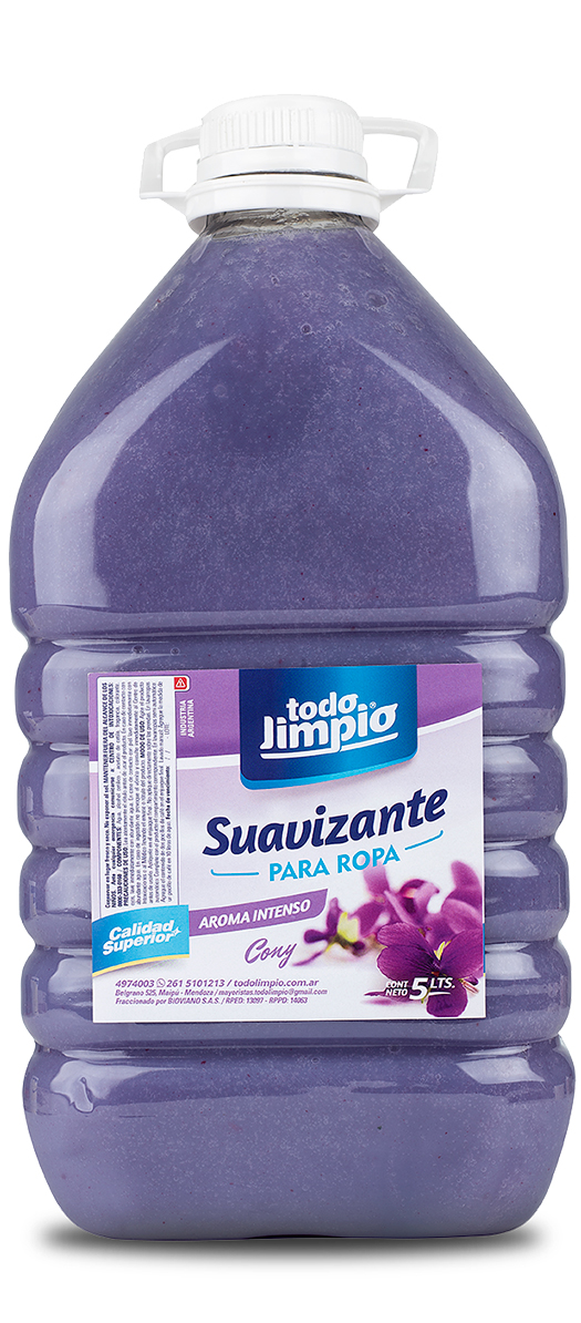 Suavizante para ropa doble perfume! Cony x 5 litros