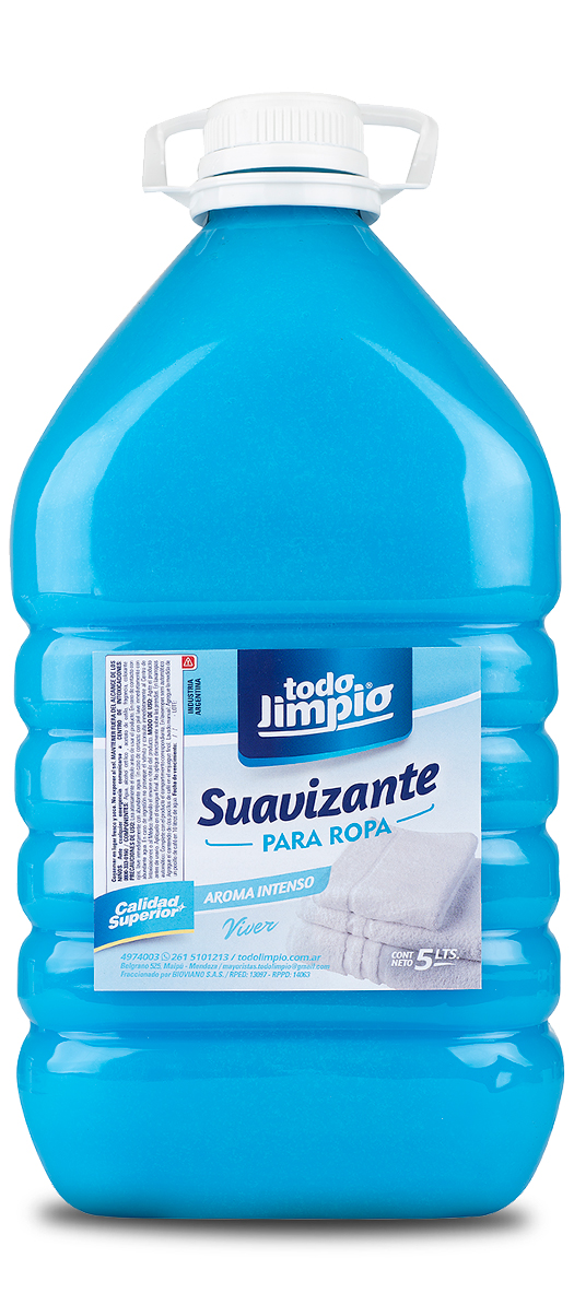 Suavizante para ropa doble perfume! Viver x 5 litros