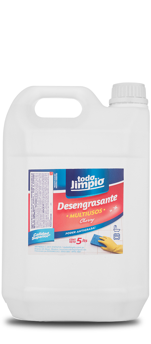 Desengrasante multiuso fragancia Cherry x 5 litros