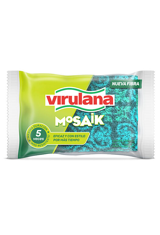 esponja con fibra mosaik