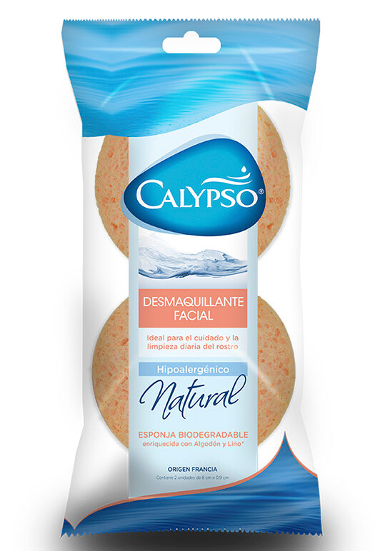 Esponja de baño desmaquillante facial x 2