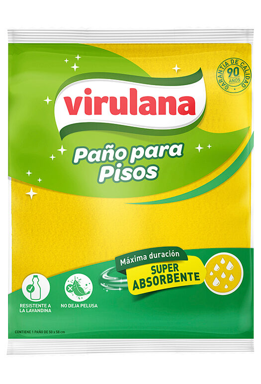 paño para pisos amarillo