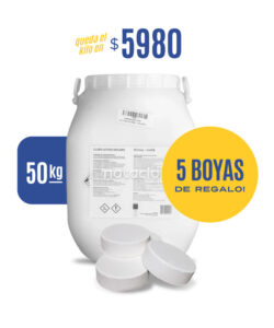 cunete 50 kg pastillas de cloro triple accion 200 grs